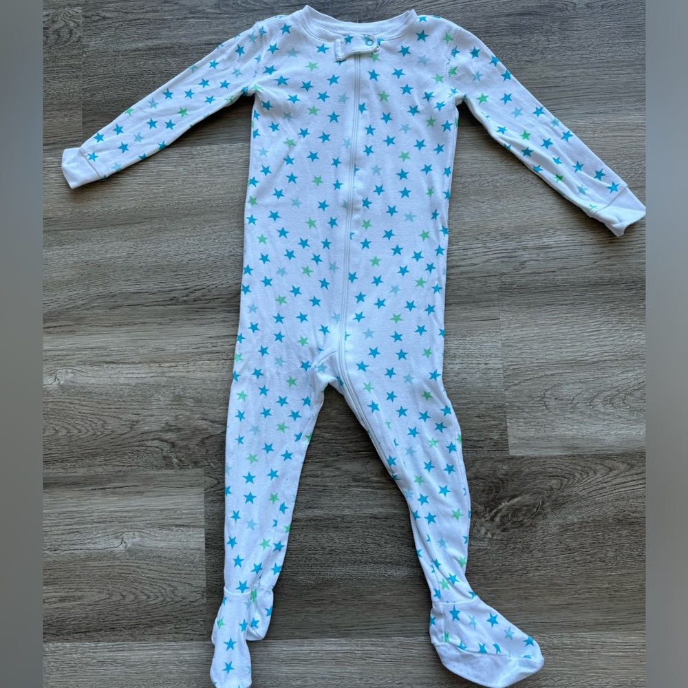 PRIMARY 12-18 mo. Organic Zip Footie Pajamas